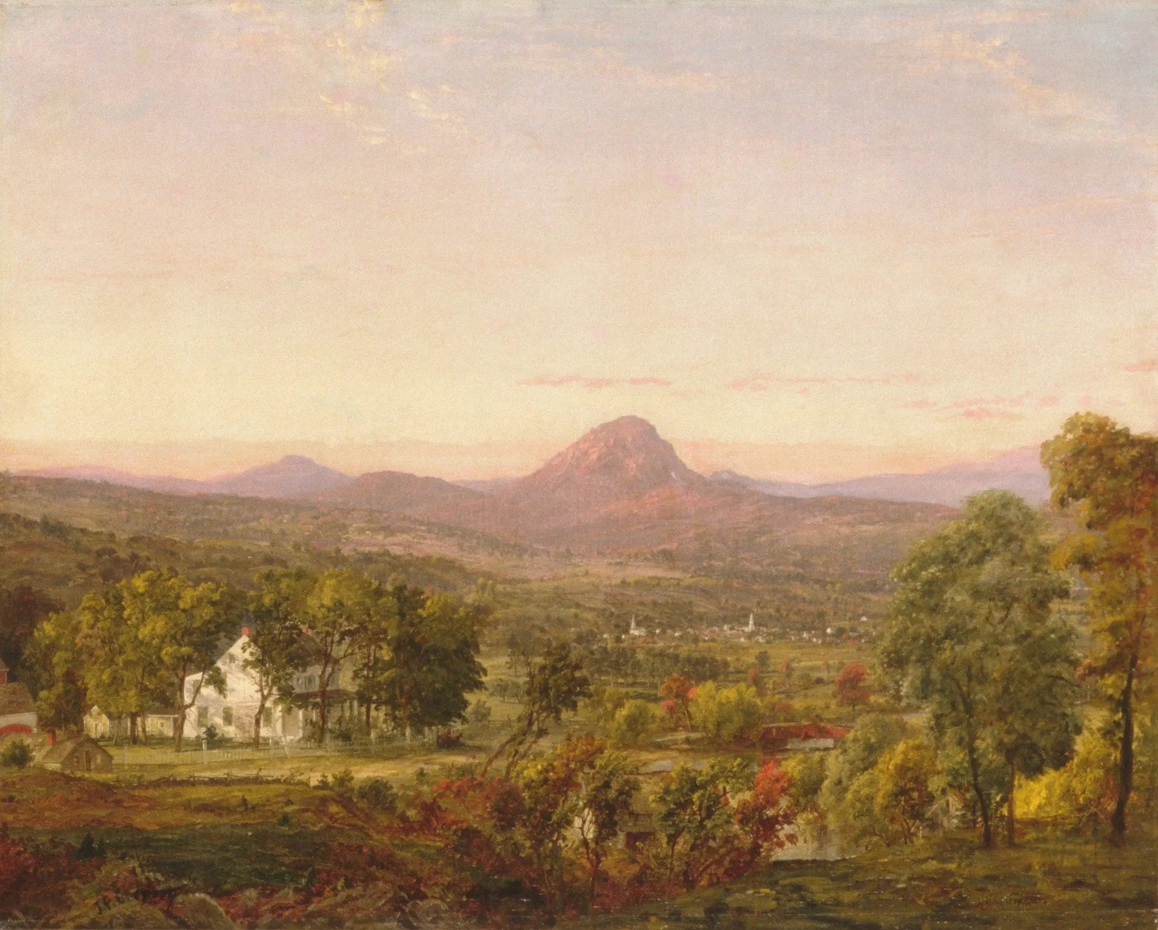 Paysage d’automne Sugar Loaf Mountain comté d’Orange New York - Jasper Francis Cropsey - Alpha Reproduction