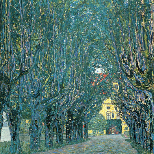 🌳✨ Alej v parku zámku Kammer – Gustav Klimt (1912)
