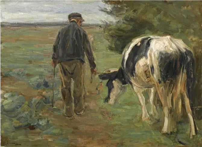 FARMÁŘ A KRÁVA - Max Liebermann