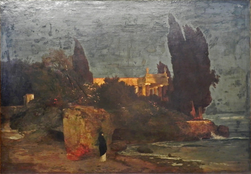 Vila u moře, verze I - Arnold Böcklin