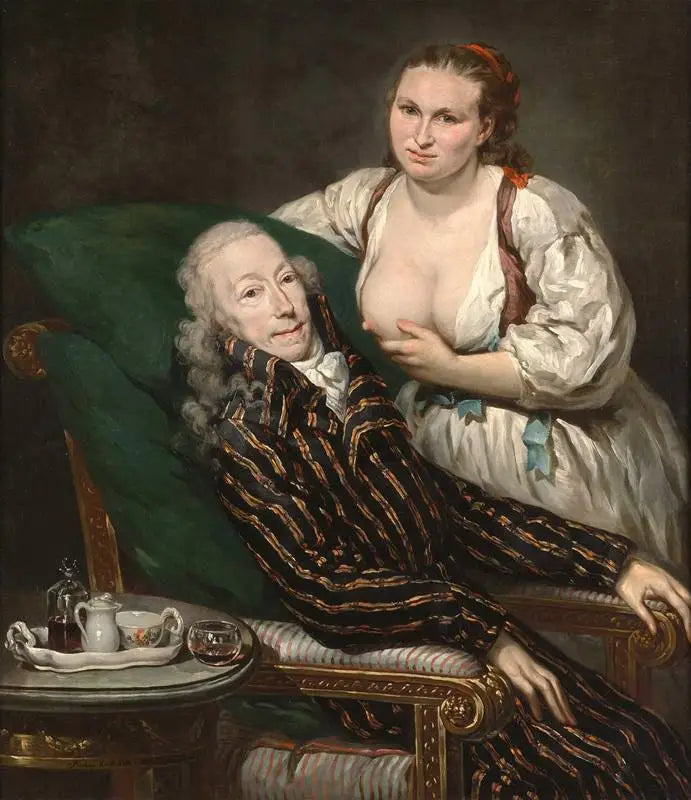 hrabě Franz de Paula Graf von Hartig a jeho manželka Eleanore jako Caritas Romana - Barbara Krafft