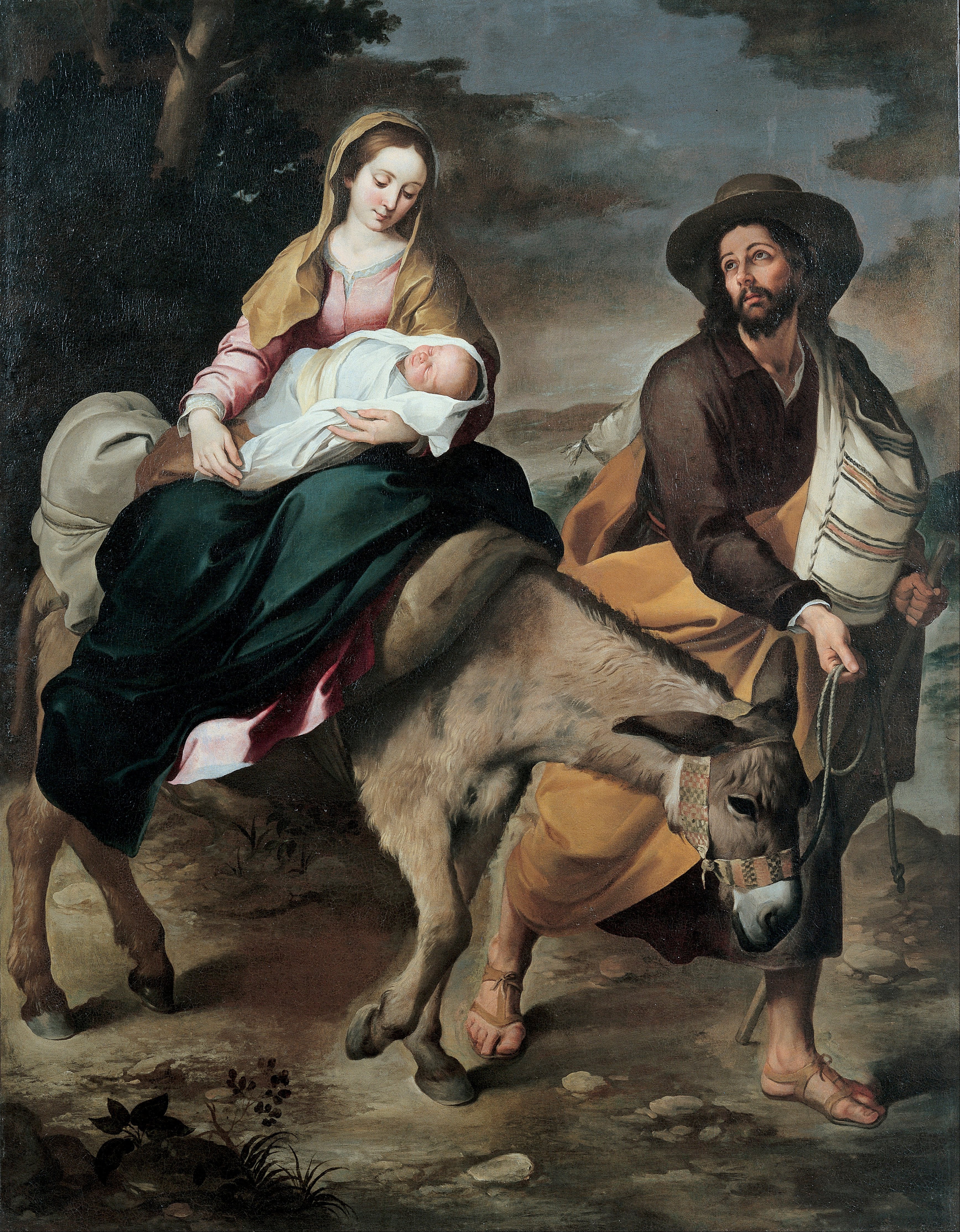 La fuite en Égypte - Bartolomé Esteban Murillo