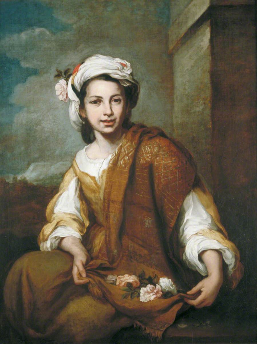 Fille aux fleurs - Bartolomé Esteban Murillo
