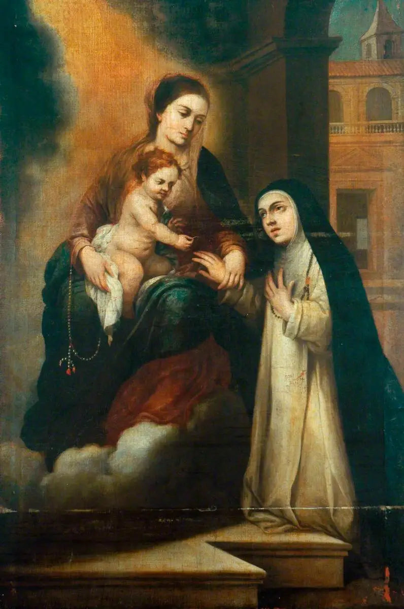 Le mariage mystique de sainte Catherine de Sienne - Bartolomé Esteban Murillo - Alpha Reproduction