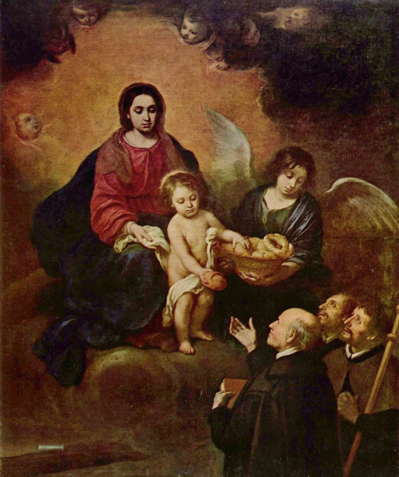 Ježíšek rozdávající chléb poutníkům - Bartolomé Esteban Murillo