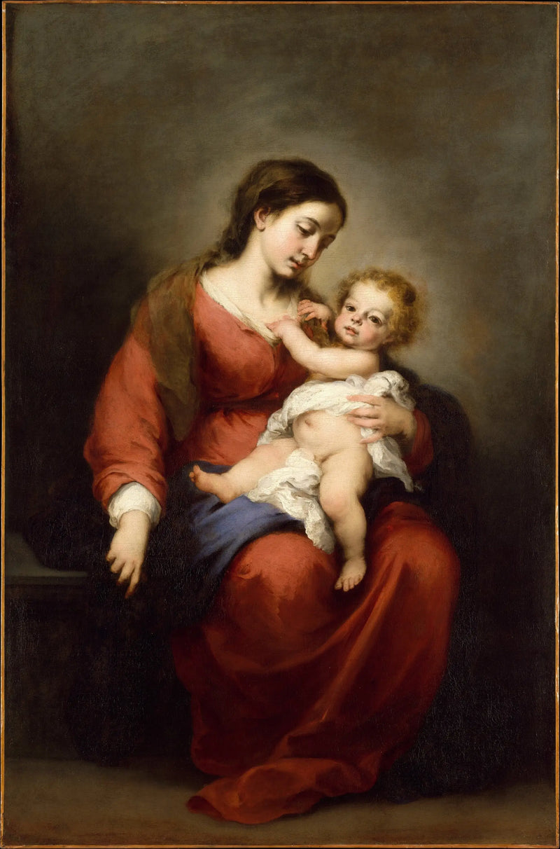 Panna s dítětem - Bartolomé Esteban Murillo