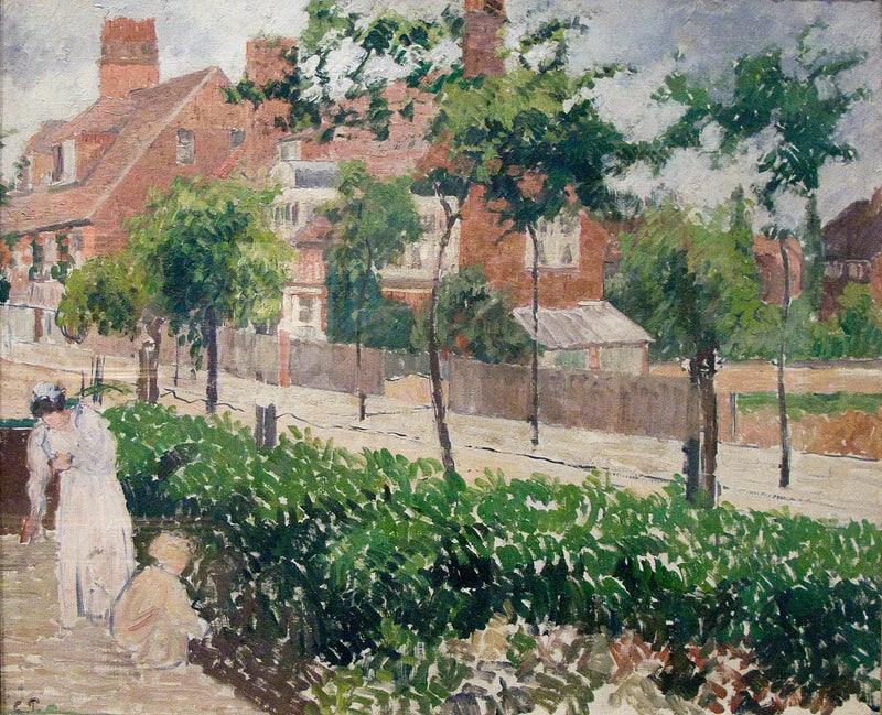 Bath Road, Londýn, (skica) - Camille Pissarro