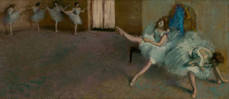 Před baletem - Edgar Degas