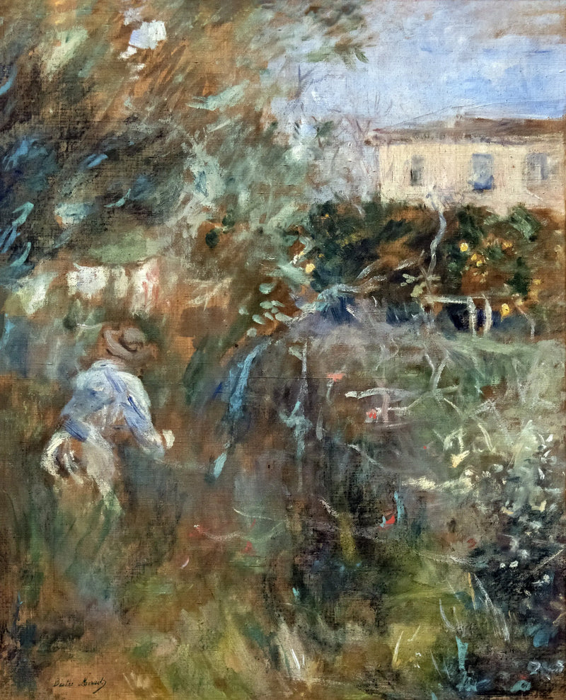 Žena v zahradě (villa Arnulphi v Nice) - Berthe Morisot