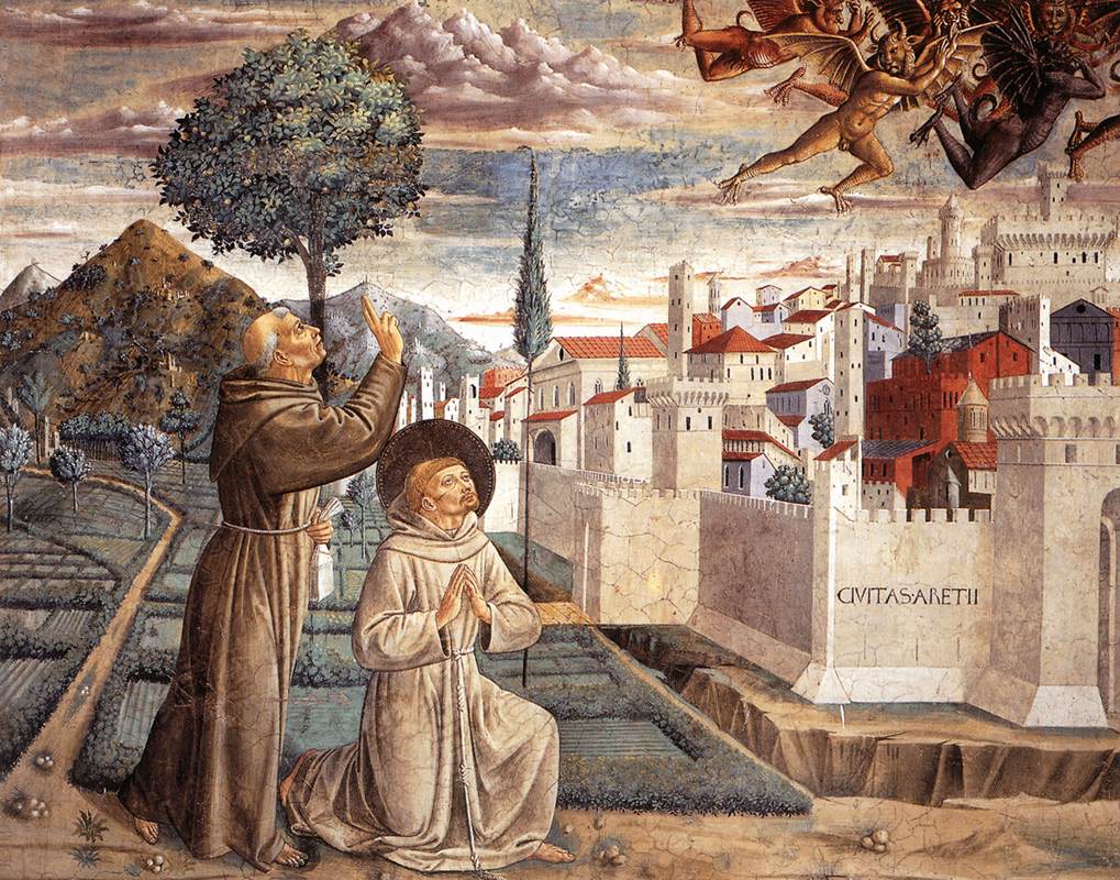 Scènes de la vie de saint François (Scène 6, mur nord) - Benozzo Gozzoli