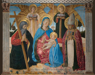 La Vierge à l’Enfant entre saint André et saint Prosper - Benozzo Gozzoli - Alpha Reproduction