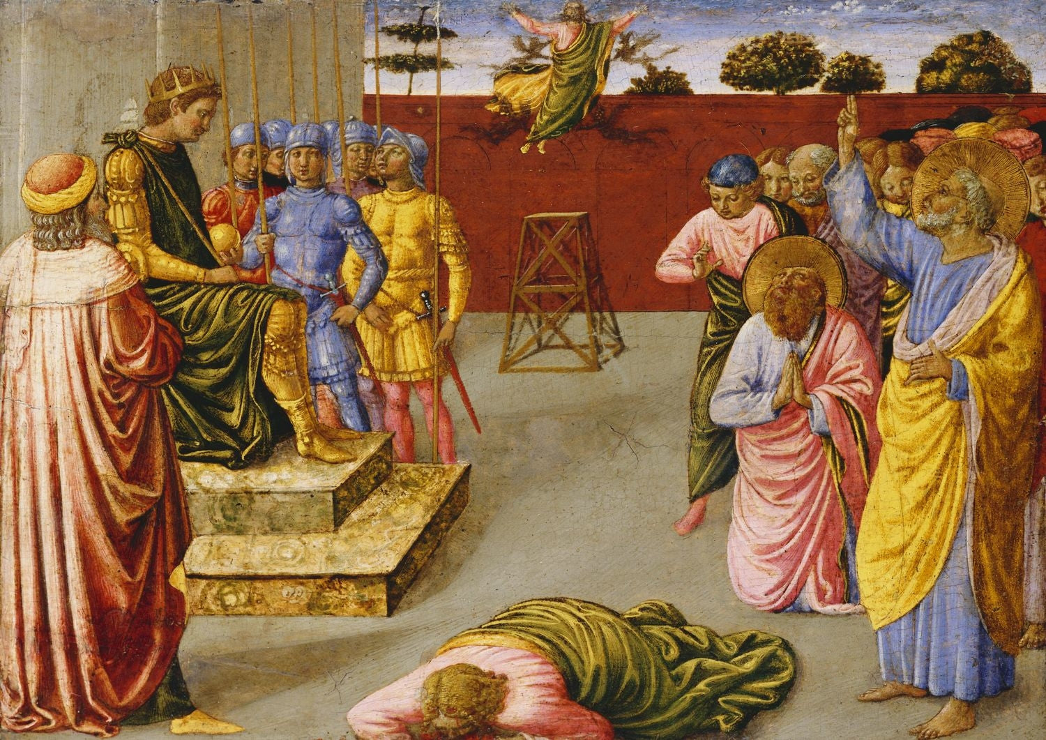 La chute de Simon le Mage - Benozzo Gozzoli