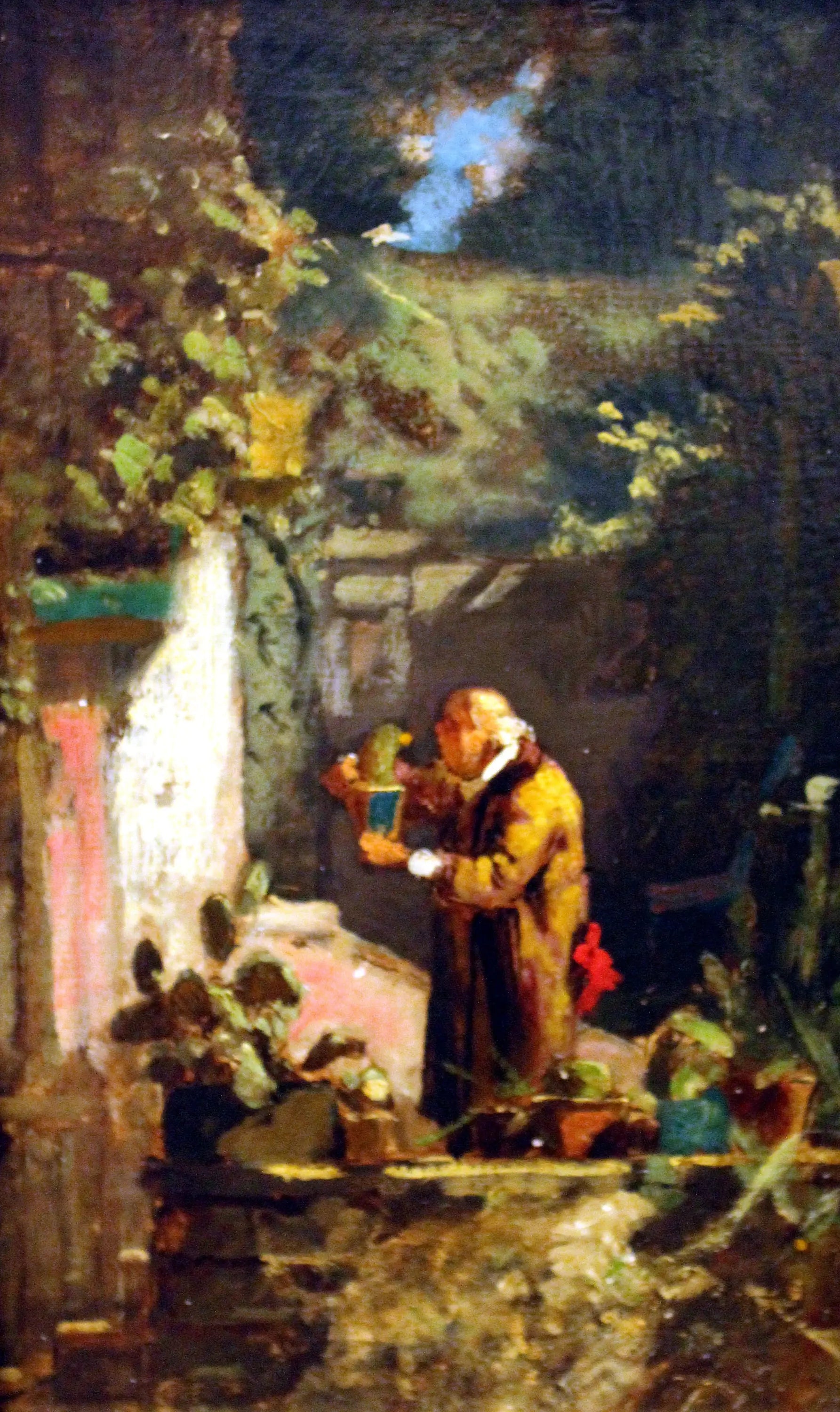 Le ministre soignant ses cactus - Carl Spitzweg - Alpha Reproduction