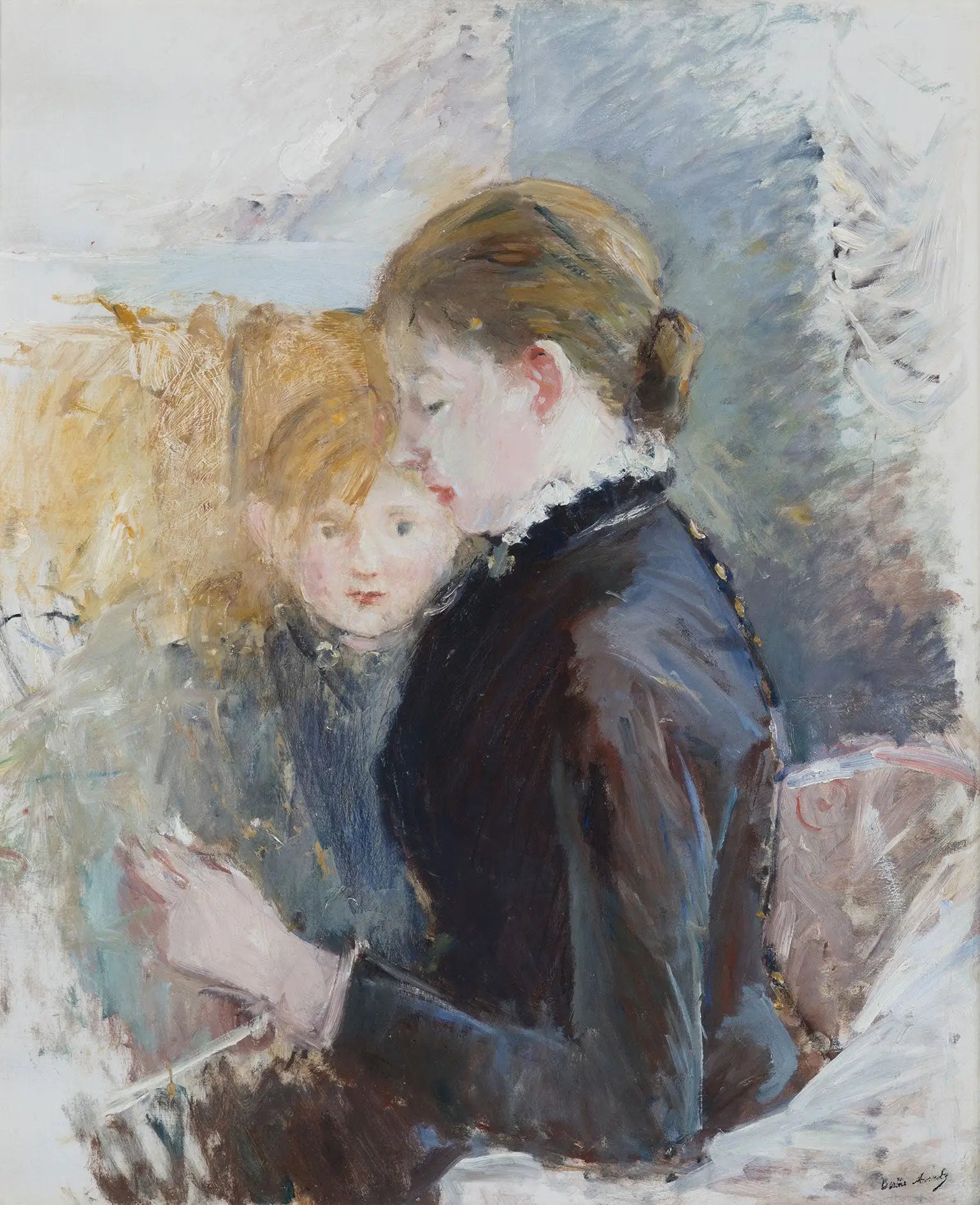 Reproduction du tableau « Mademoiselle Reynolds - Berthe Morisot » par Alpha Reproduction en peinture à l’huile