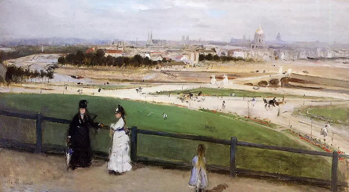 Reproduction du tableau « Vue de Paris des hauteurs du Trocadéro - Berthe Morisot » par Alpha Reproduction en peinture à l’huile