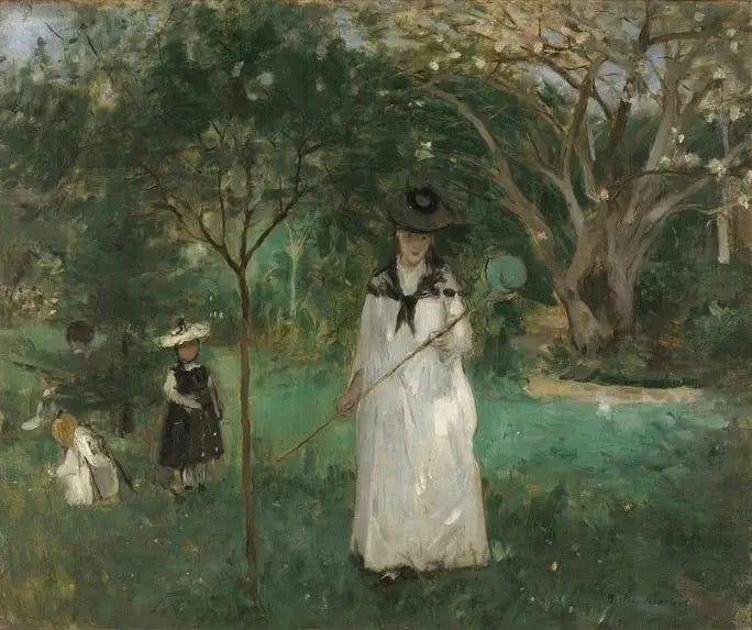 Lov motýlů - Berthe Morisot