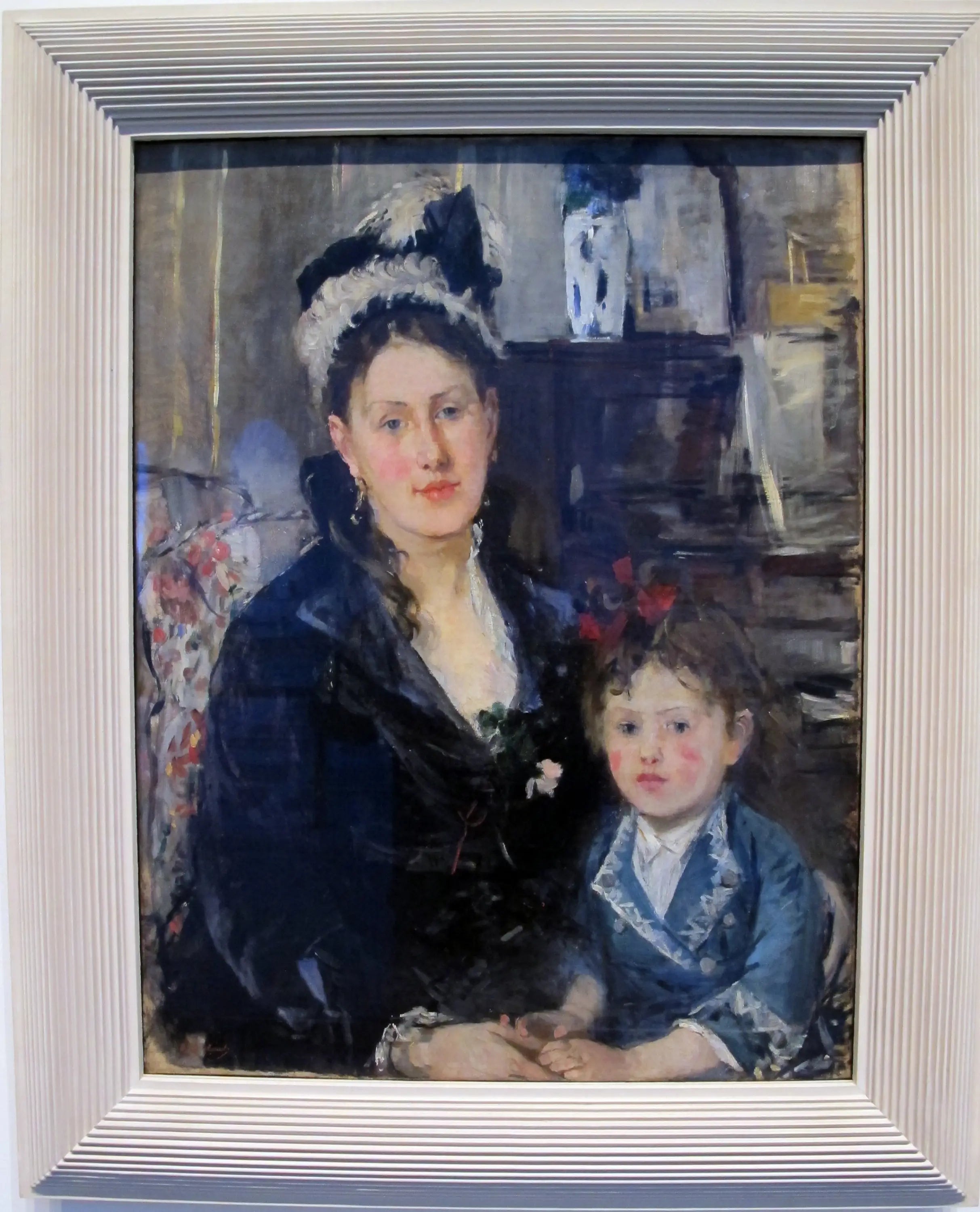 Reproduction du tableau « Portrait de Madame Boursier et de sa fille - Berthe Morisot » par Alpha Reproduction en peinture à l’huile