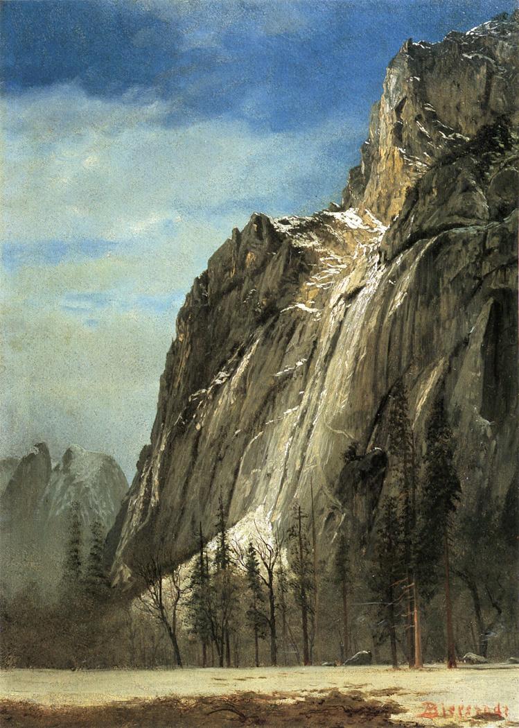 Cathedral Rocks, une vue sur Yosemite - Albert Bierstadt