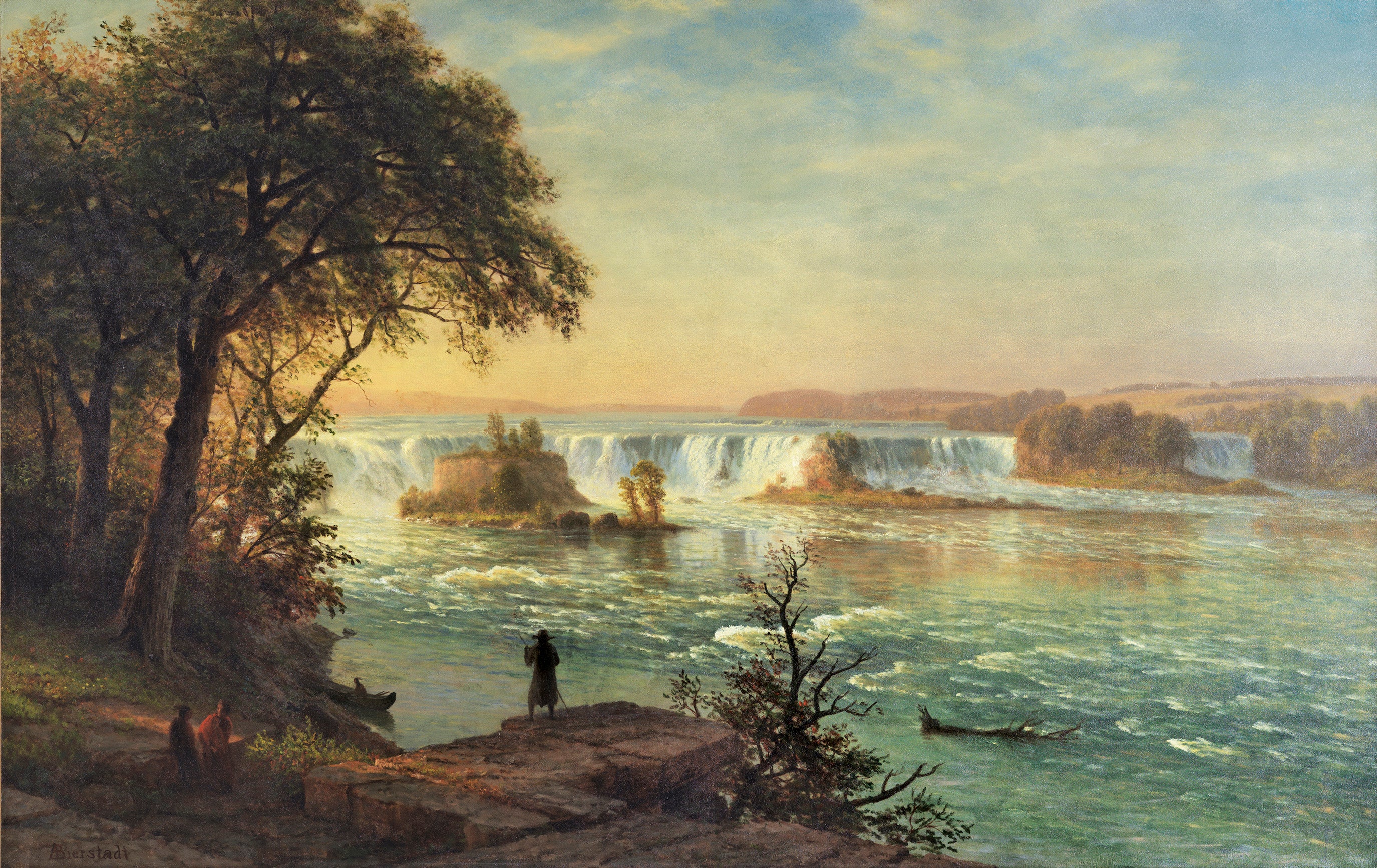 Les chutes de Saint-Antoine - Albert Bierstadt