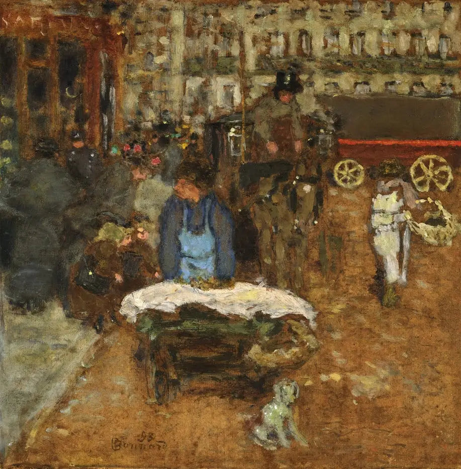 Reproduction du tableau « Sur le boulevard - Pierre Bonnard » par Alpha Reproduction en peinture à l’huile