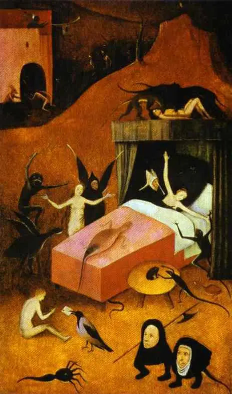 Smrt zatraceného - Hieronymus Bosch