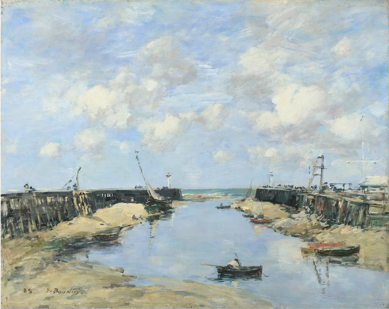Vstup do přístavu Trouville - Eugène Boudin