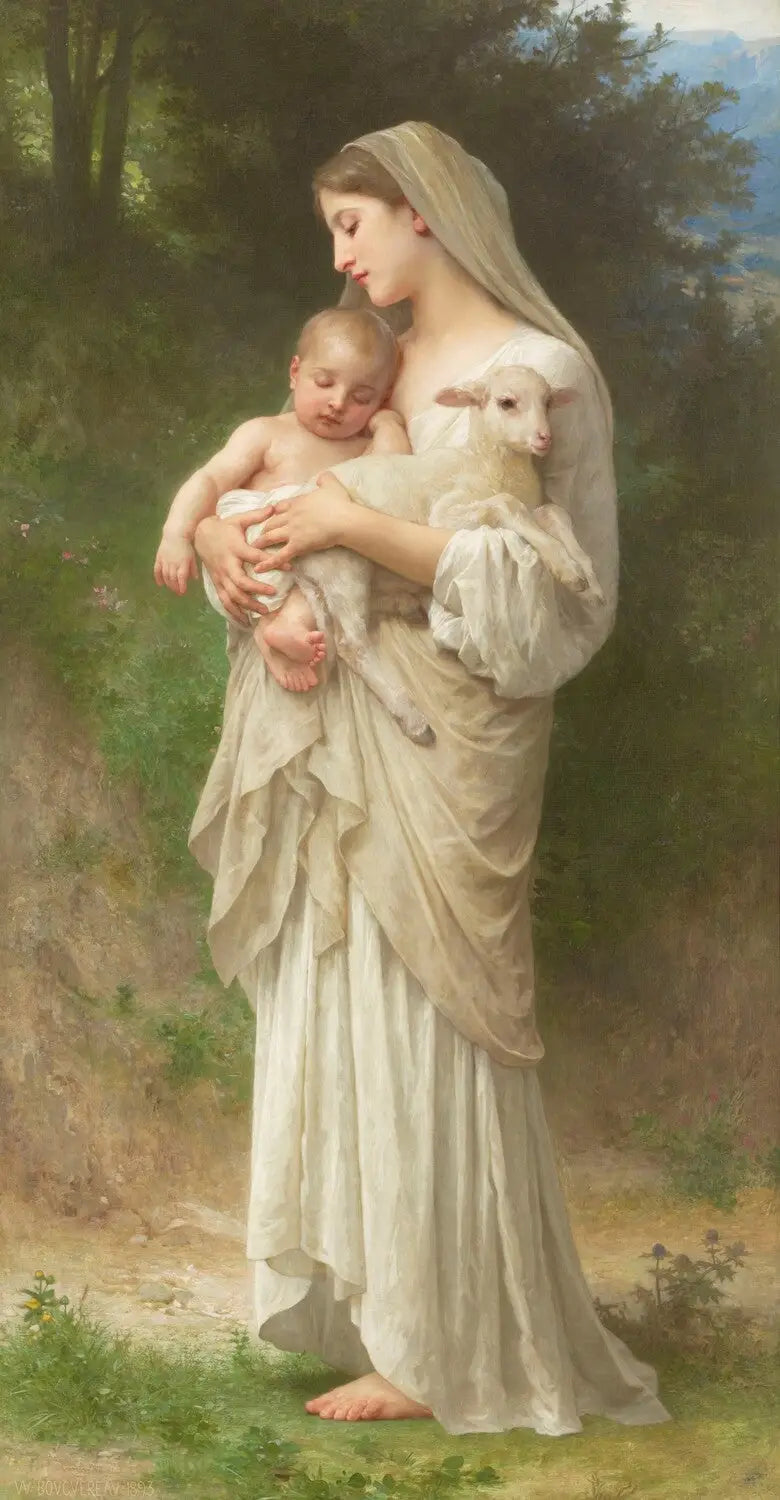 Reproduction du tableau « L'Innocence - Bouguereau » par Alpha Reproduction en peinture à l’huile
