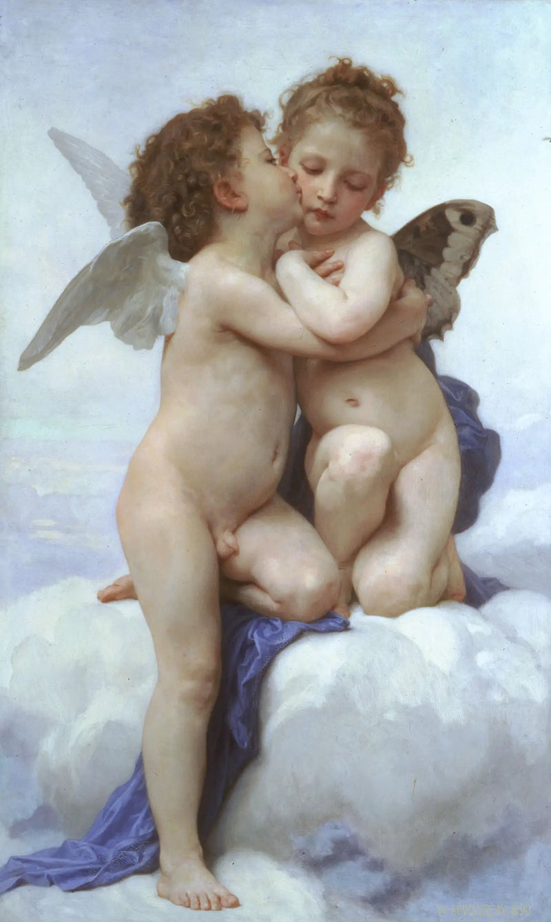 Láska a Psyché, děti - Bouguereau
