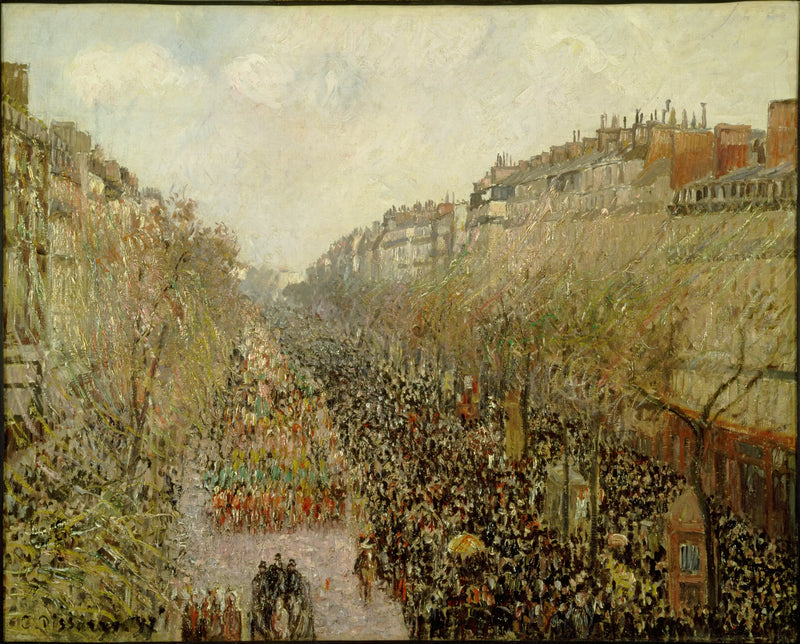 Boulevard Montmartre, Masopust - Camille Pissarro