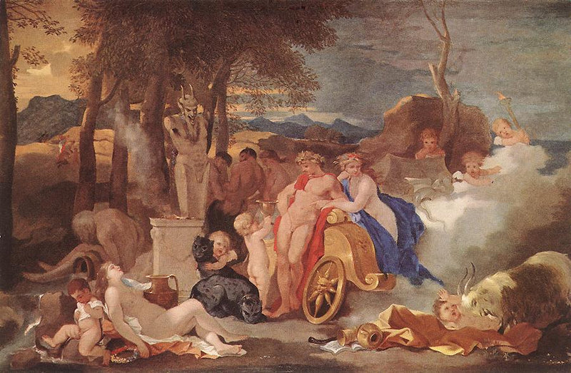 Bacchus et Cérès avec des nymphes et des satyres - Sébastien Bourdon