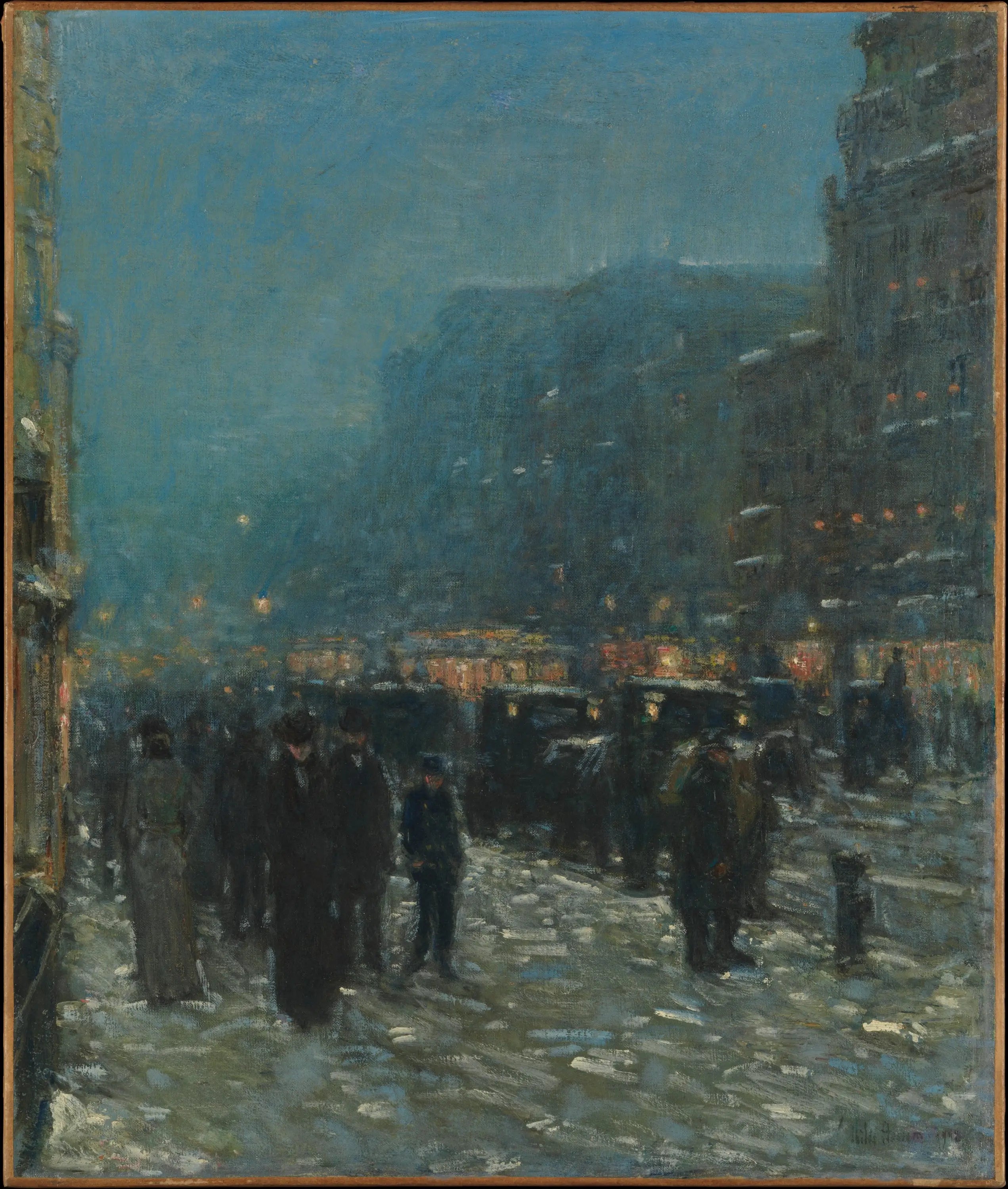 Broadway et la 42e rue - Childe Hassam - Alpha Reproduction