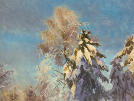Sapins chargés de neige - Bruno Liljefors