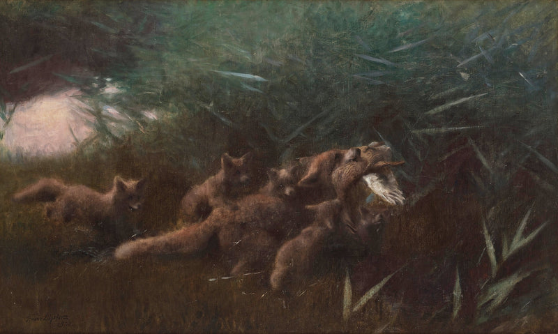 Famille Fox - Bruno Liljefors