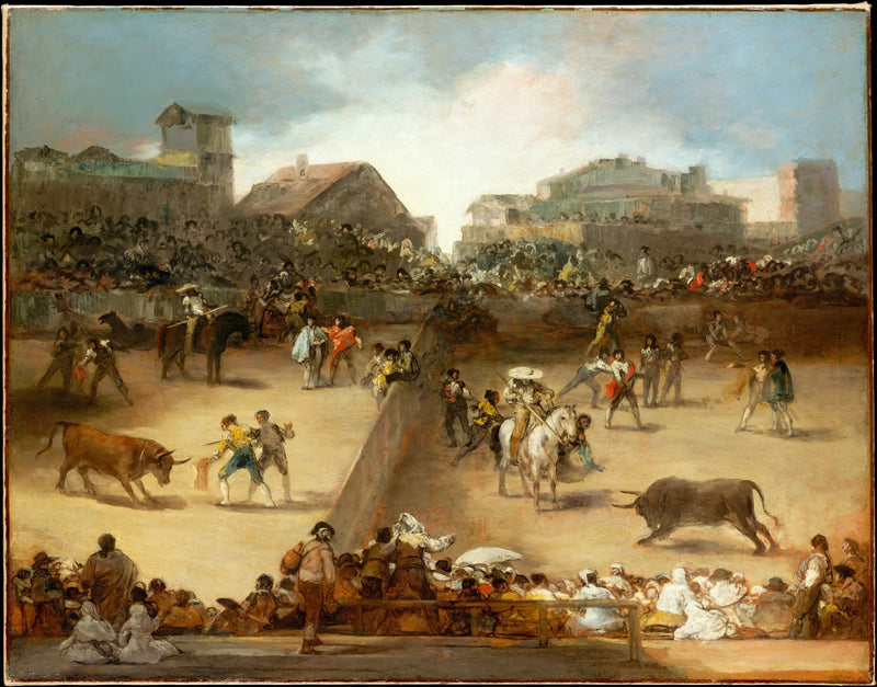 Korida v rozdělené aréně - Francisco de Goya
