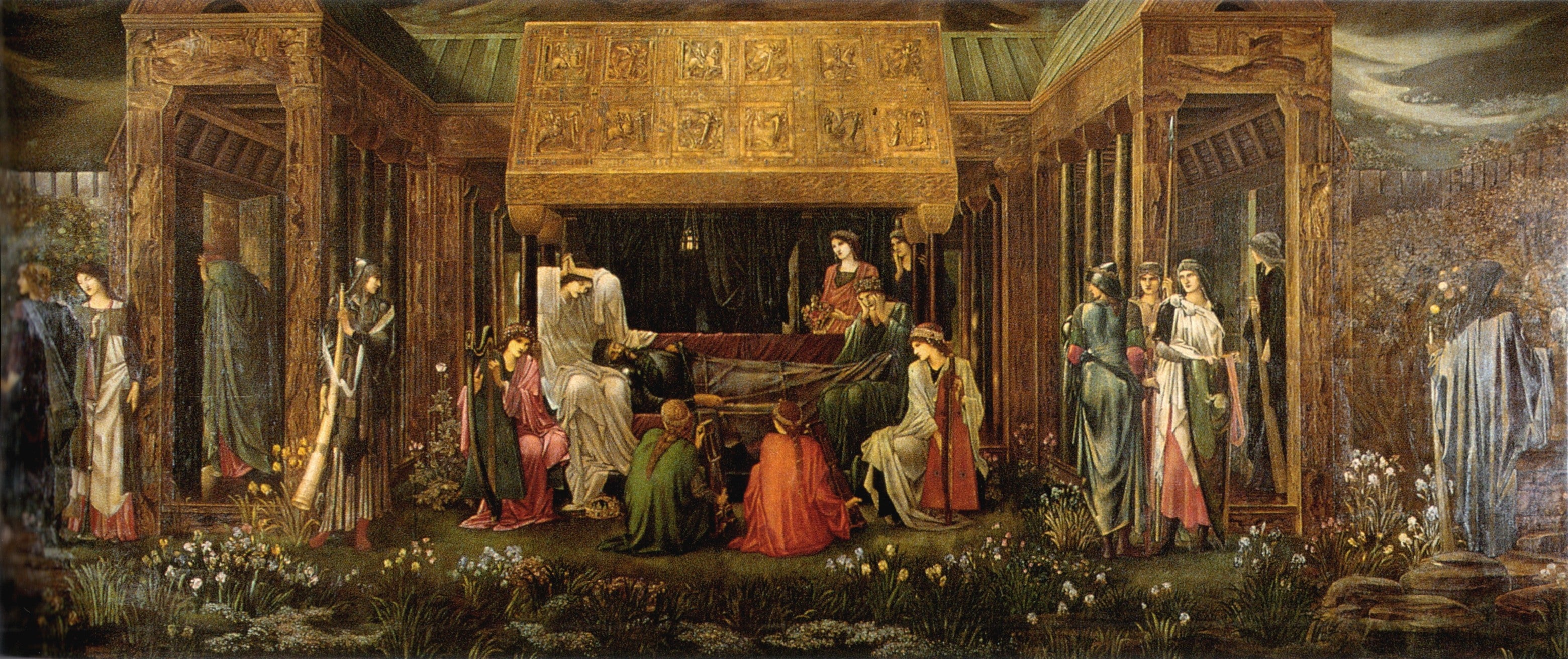 Le Sommeil d'Arthur à Avalon - Edward Burne-Jones