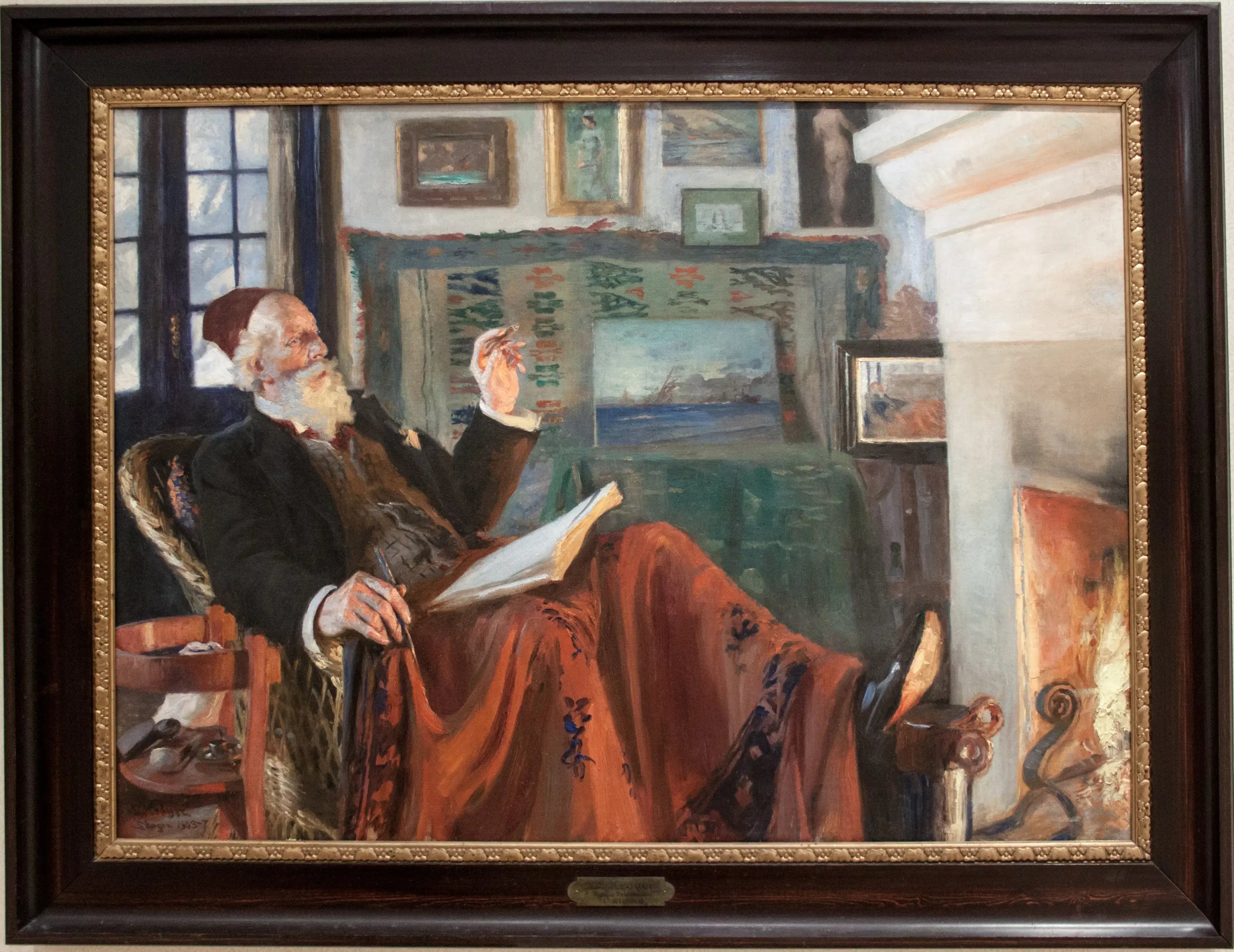 Au coin du feu - Peder Severin Krøyer - Alpha Reproduction