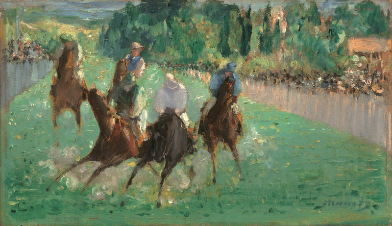 Dostihy na Longchamp - Édouard Manet
