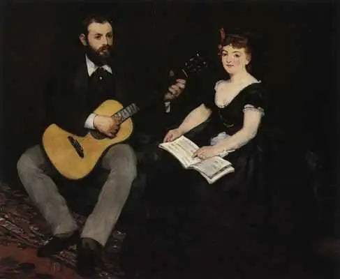 Hudební lekce - Édouard Manet