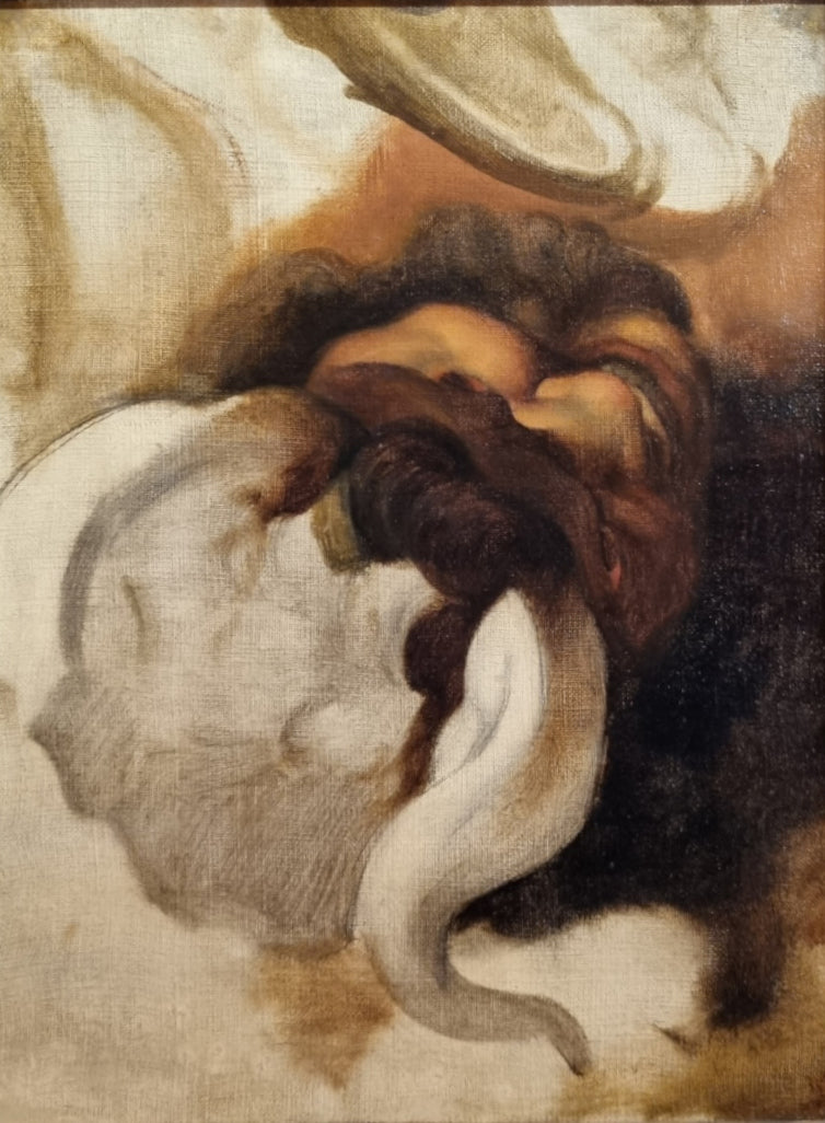 Étude d'après Saint Michel terrassant le démon de Raphaël - Hippolyte Flandrin