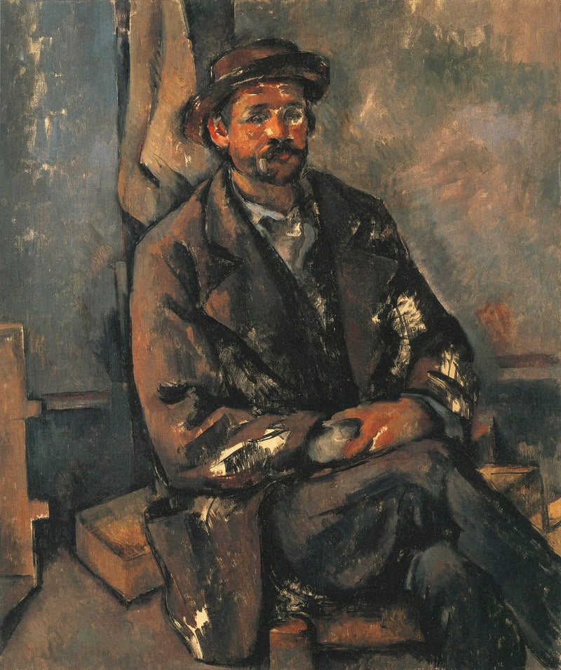 Sedící rolník - Paul Cézanne