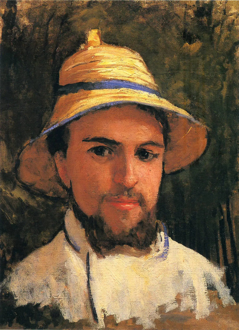 Autoportrét v slaměném klobouku - Gustave Caillebotte