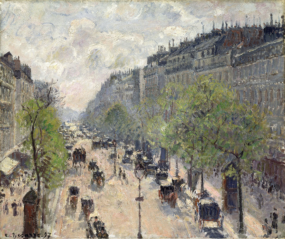 Reproduction du tableau « Boulevard Montmartre, Printemps - Camille Pissarro » par Alpha Reproduction en peinture à l’huile