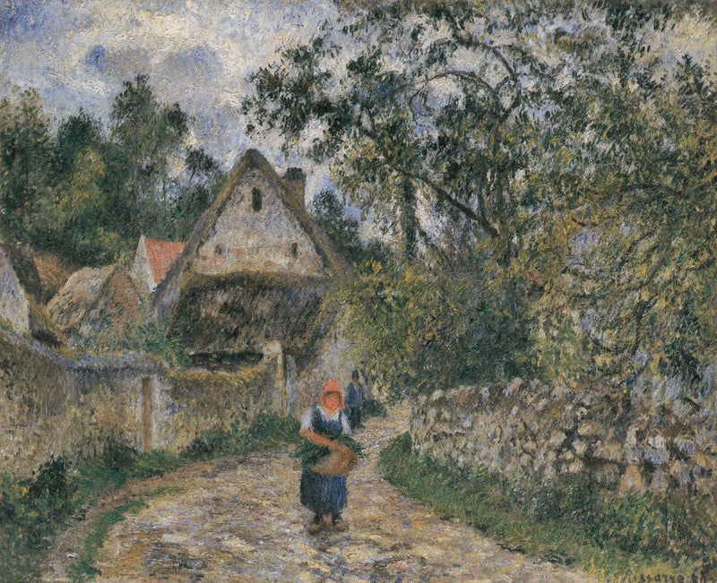 Chalupy ve Valhermeilu, Auvers-sur-Oise - Camille Pissarro