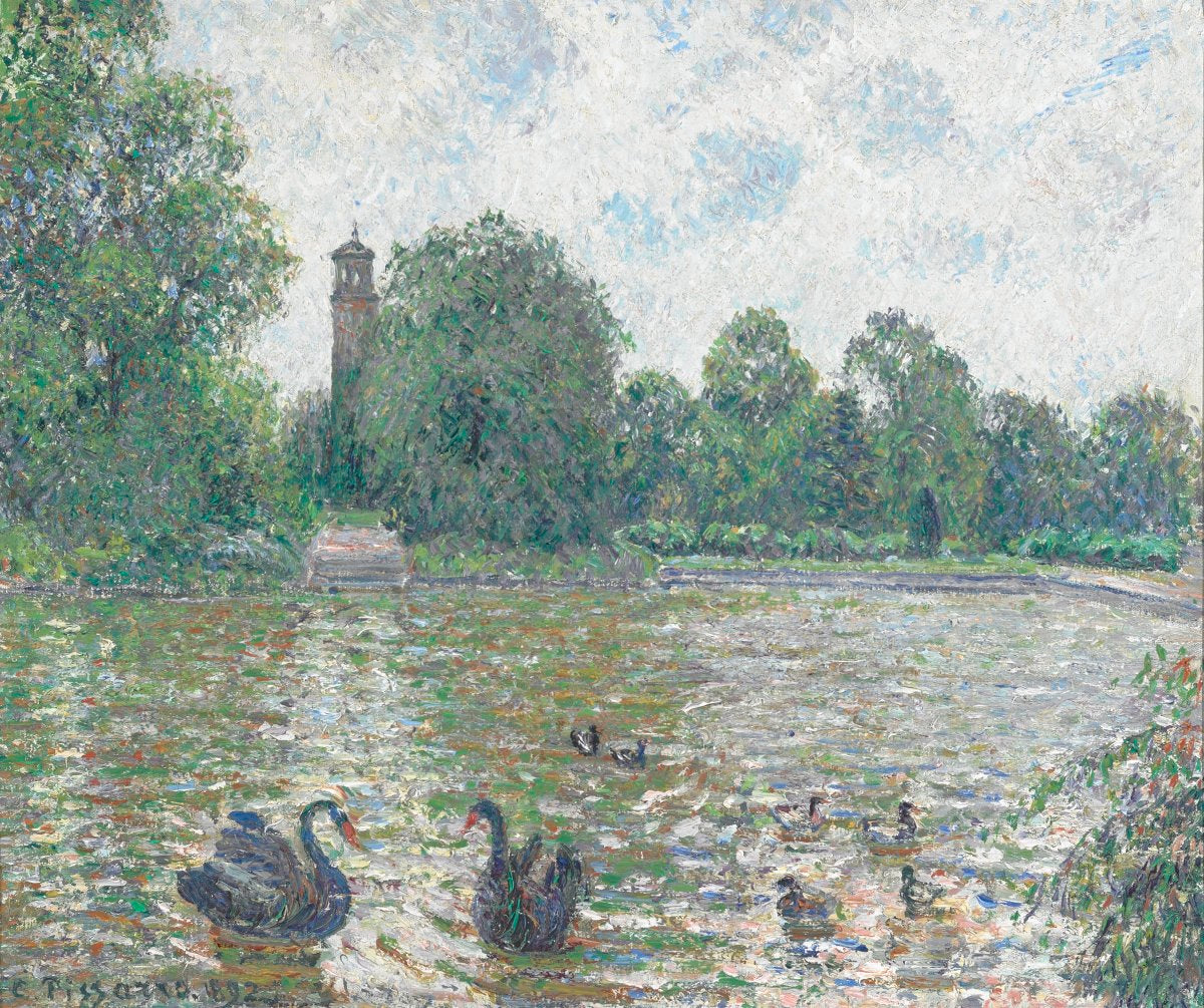 Reproduction du tableau « Pièce d'eau à Kew, Londres - Camille Pissarro » par Alpha Reproduction en peinture à l’huile