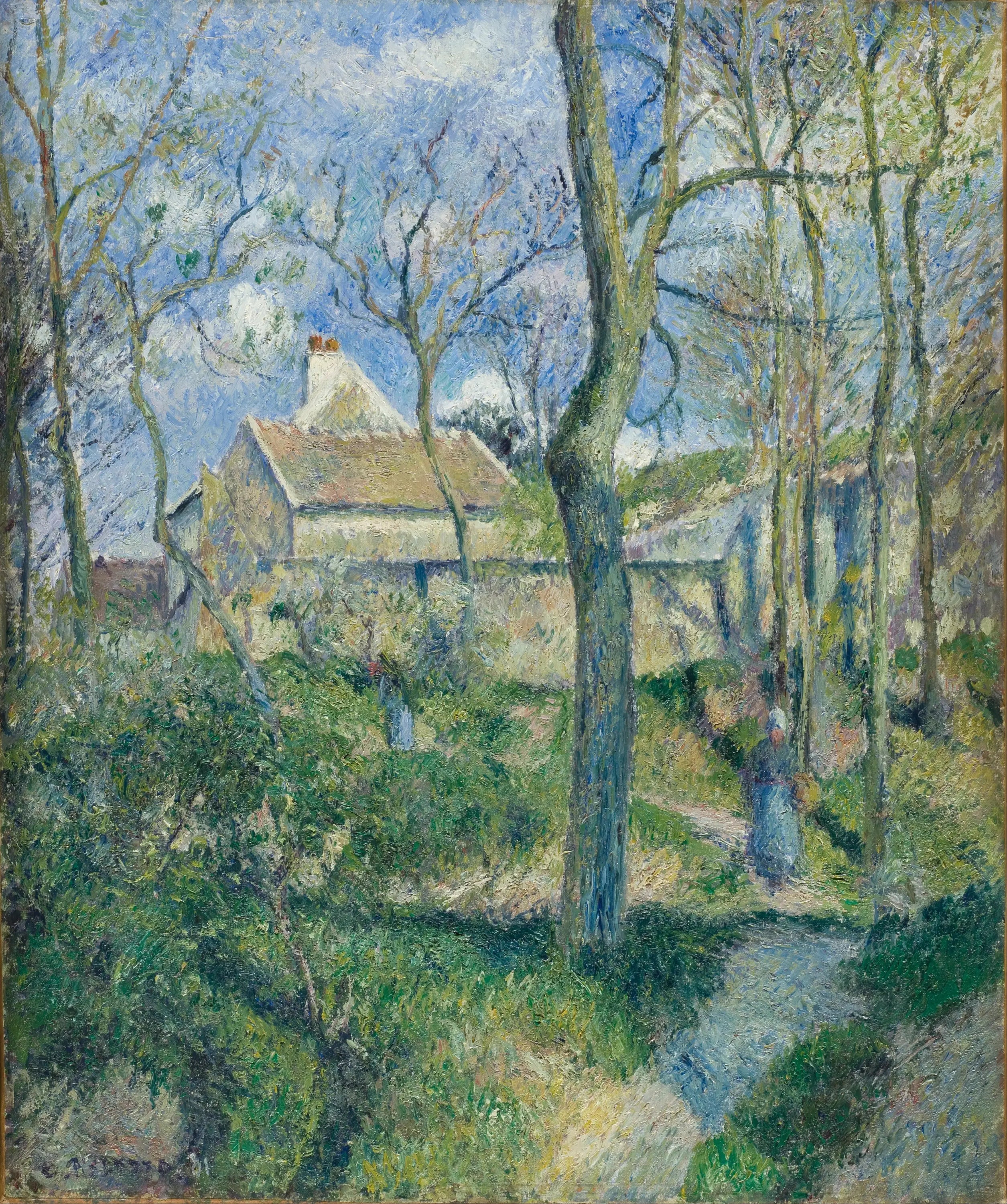 Reproduction du tableau « Le chemin des Pouilleux, Pontoise - Camille Pissarro » par Alpha Reproduction en peinture à l’huile