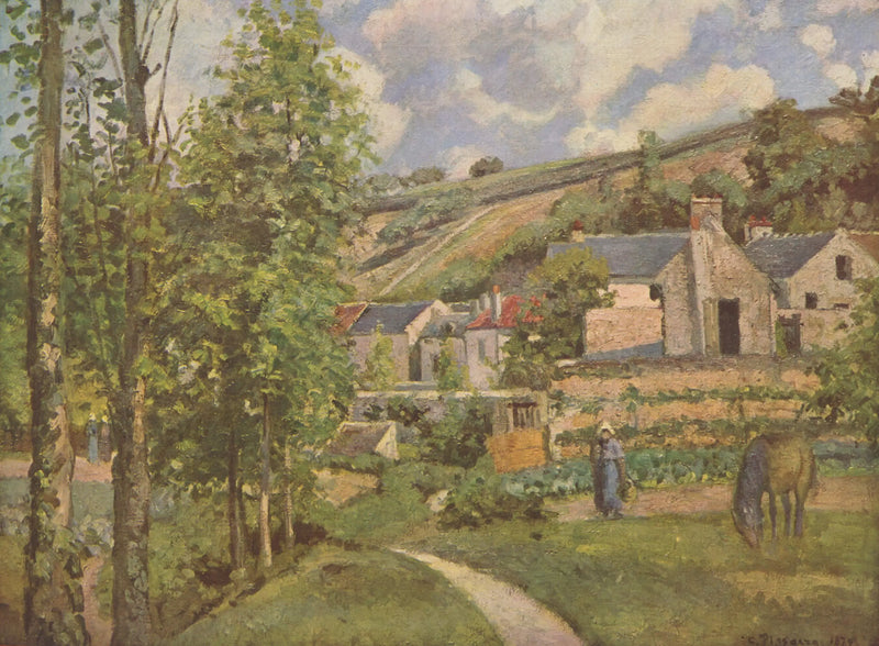 L'Hermitage, poblíž Pontoise 1874 - Camille Pissarro