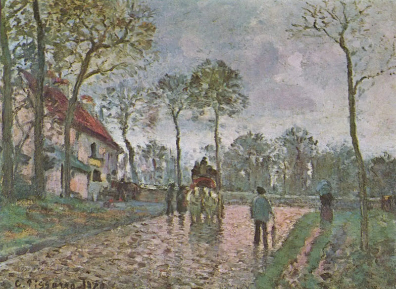 Diligence v Louveciennes - Camille Pissarro