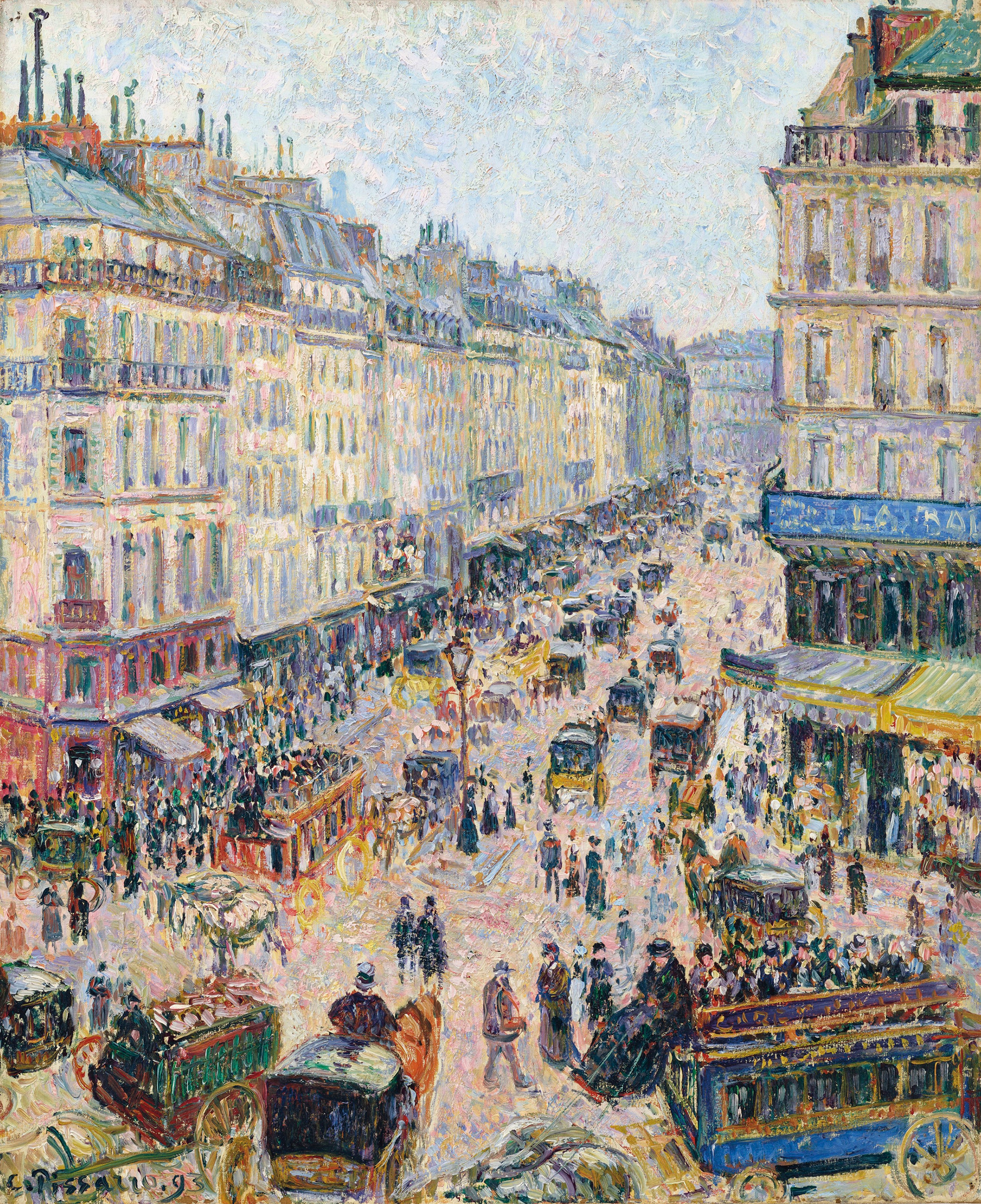 Reproduction du tableau « La rue Saint-Lazare, temps lumineux - Camille Pissarro » par Alpha Reproduction en peinture à l’huile