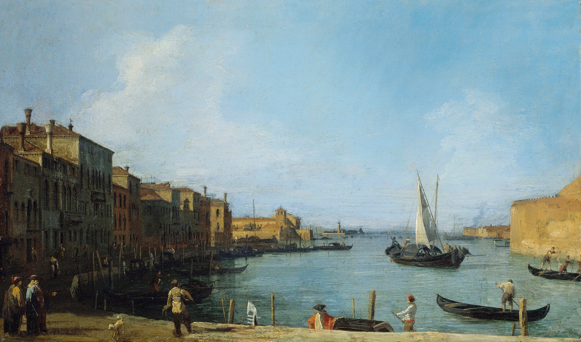 Venise : le canal de Santa Chiara vers la lagune - Canaletto