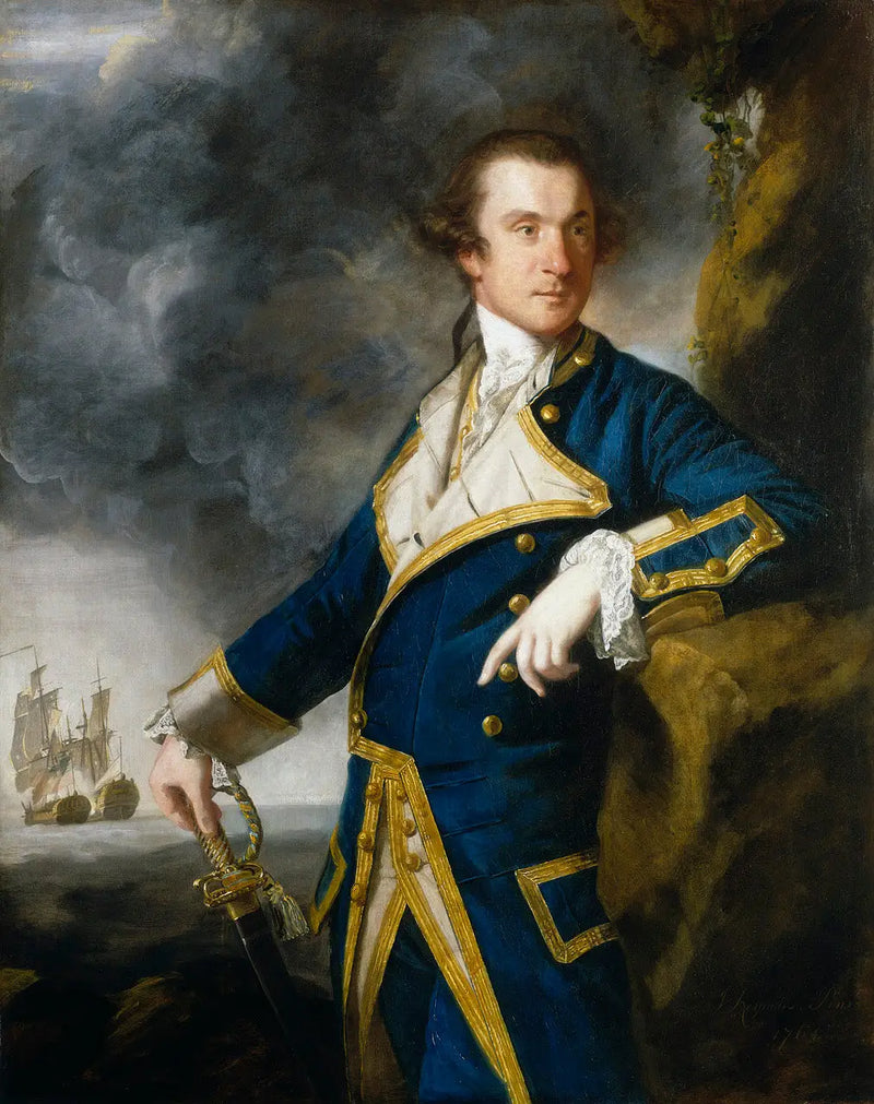 Kapitán Alexander Hood, 1726-1814 - Joshua Reynolds